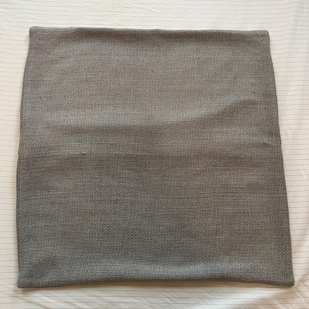 West Elm Textured Gray pillow cushion cover